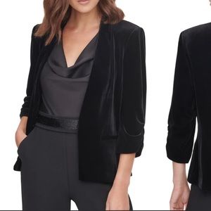 Black Velvet Eliza J 3/4 Sleeve blazer